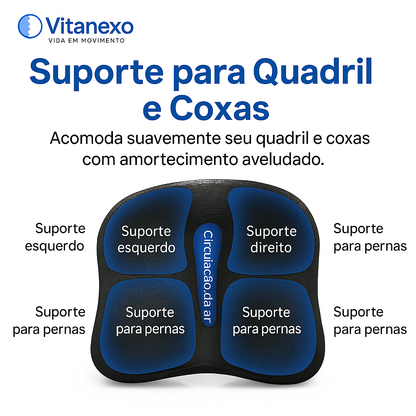 Vitanexo PostureCush™ — Almofada Anatômica Premium para Coluna e Quadril