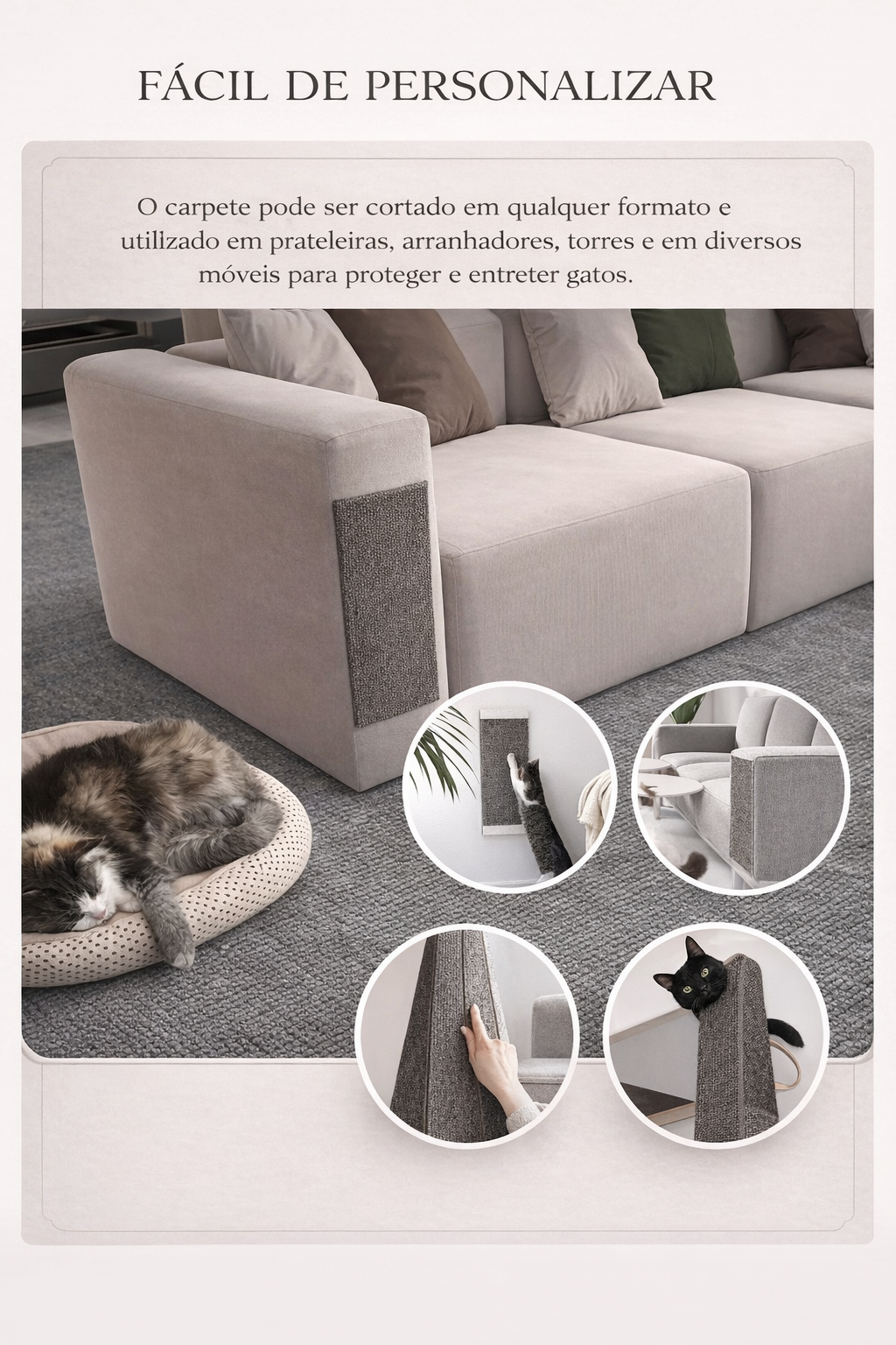 SofáSafe™ Arranhador Inteligente para Gatos