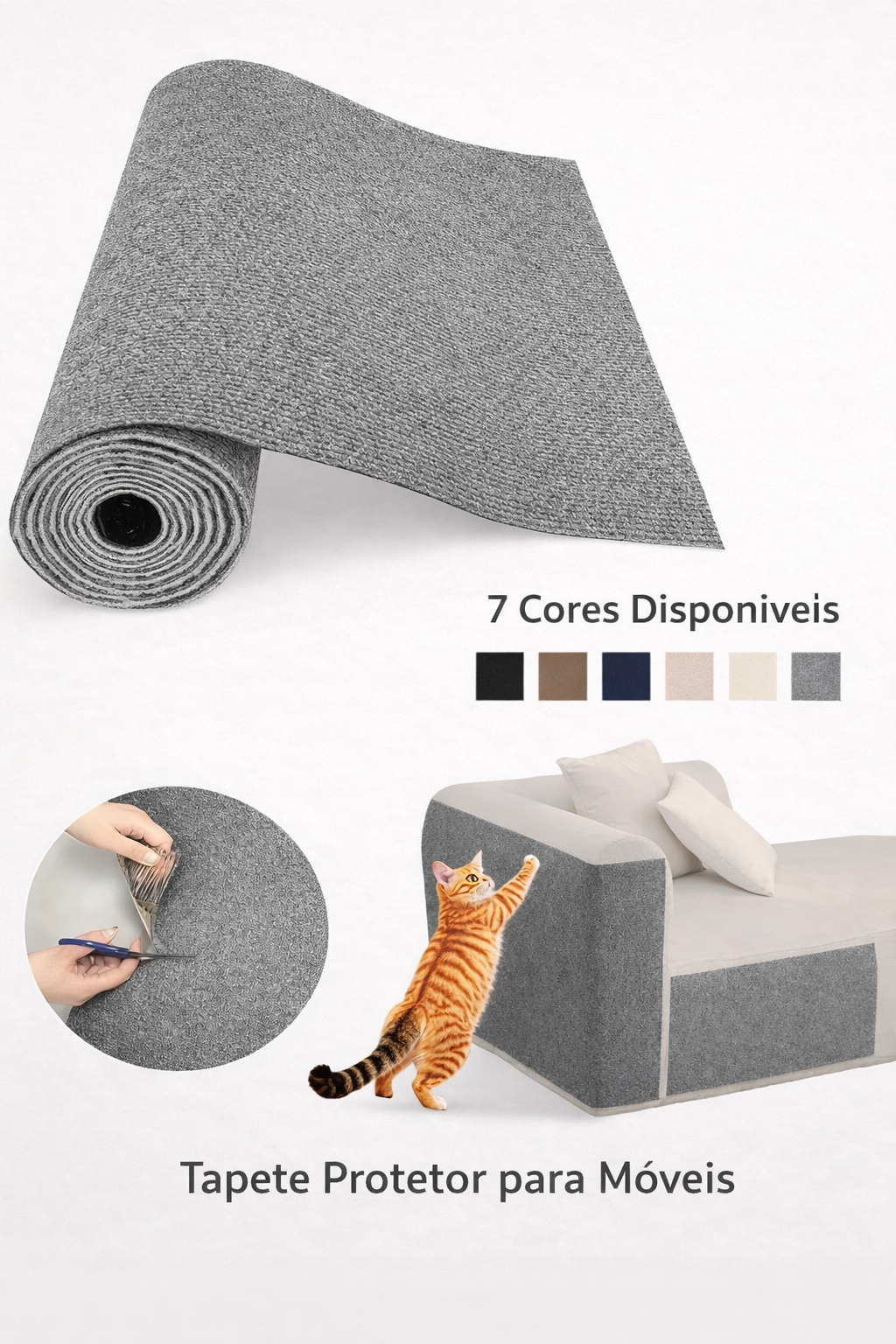 SofáSafe™ Arranhador Inteligente para Gatos