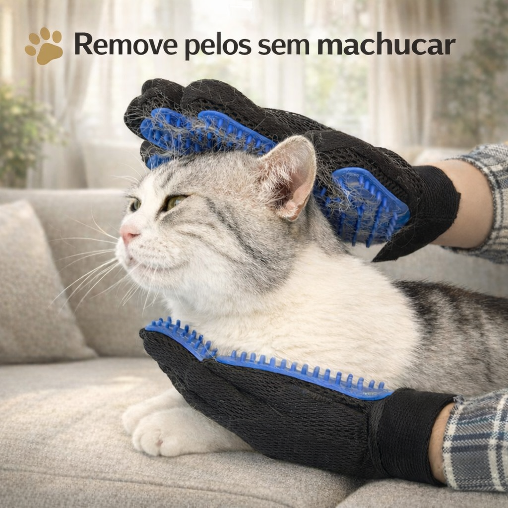 SoftPaw Clean — Luva Removedora de Pelos para Pets