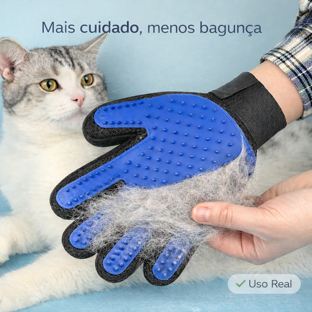 SoftPaw Clean — Luva Removedora de Pelos para Pets