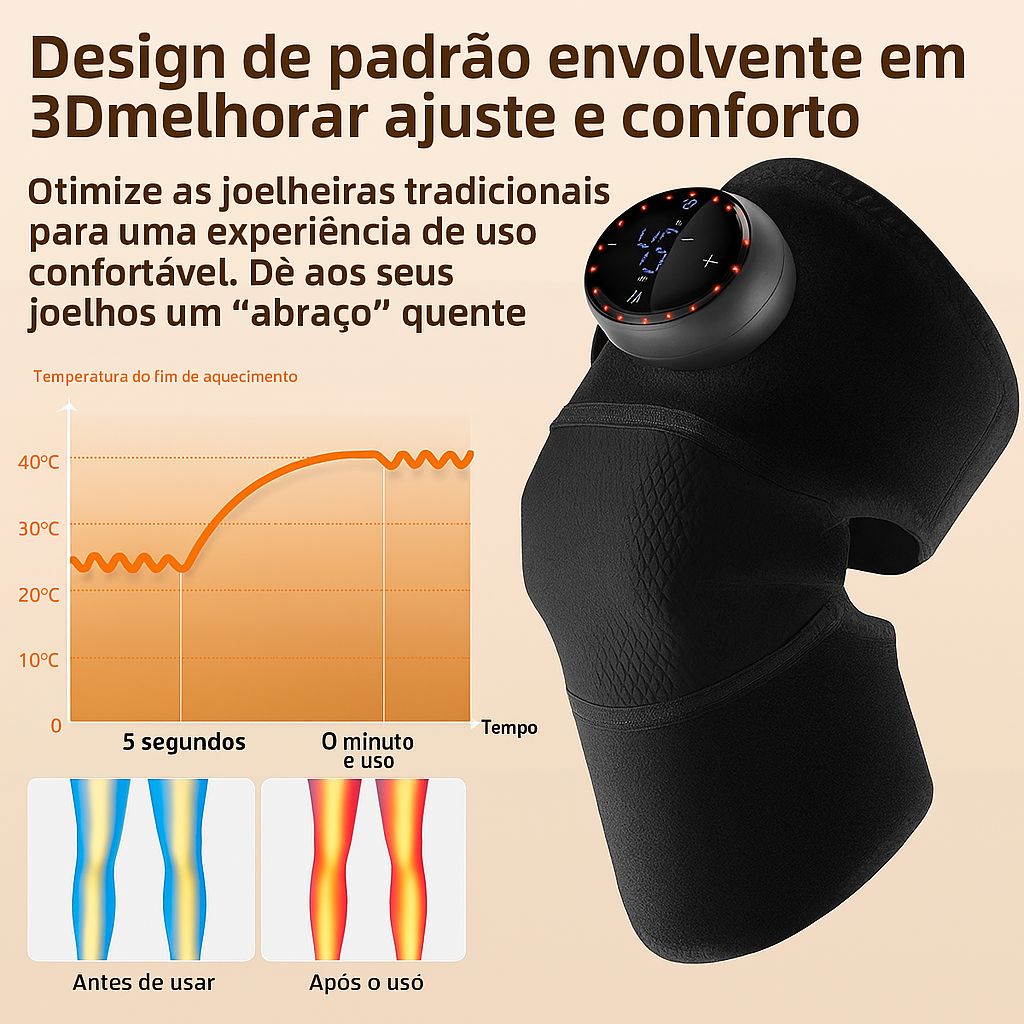 Vitanexo KneeShield Pro – Joelheira Ortopédica Premium Ajustável